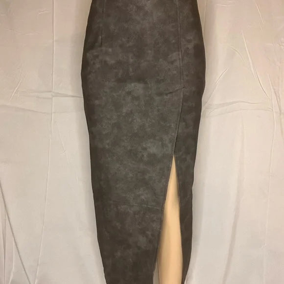 Topshop Gray Maxi Pencil Skirt with Slit (NWT)